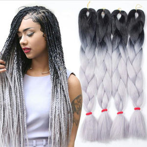 Extensiones de pelo sintético de 24 pulgadas, <span class=keywords><strong>cabello</strong></span> trenzado jumbo africano de 100g, combinación de pestañas postizas, venta al por mayor - Product Image 2