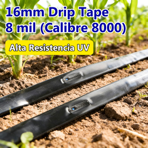 Cinta de Goteo de 16mm para Sistema de <span class=keywords><strong>Riego</strong></span> por Goteo, Cinta de Goteo Agrícola para Fertilizantes, Cinta de Goteo Plana con Emisor - Product Image 3