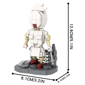 Pirámide de la cabeza de la enfermera juego de terror película personaje Bogeyman montar modelo acción DIY bloques de construcción niños juguetes de regalo - Product Image 3