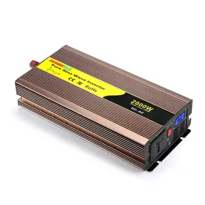 2000/2K Watt 12 24 48 Volt DCにAC 110 120 220 230 240 Volt Pure Sine Wave Power Inverter