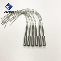 Élément chauffant en fil de nichrome, chauffage à cartouche 12V, chauffage tubulaire 24V 80W pour imprimante 3D