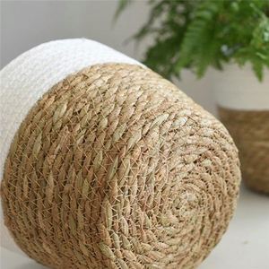 White <strong>Bread</strong> <strong>Bin</strong> With Bamboo Lid <strong>Tall</strong> Skinny Laundry Hamper 1 Box Assembled Water Hyacinth Removal Oval Shape - Product Image 4