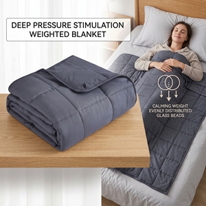 Couvertures lestées pour soulager l'anxiété, 5 couches de billes de verre, <span class=keywords><strong>couverture</strong></span> lourde, personnalisation en usine, thérapie par la gravité, <span class=keywords><strong>couverture</strong></span> <span class=keywords><strong>lestée</strong></span> - Product Image 2