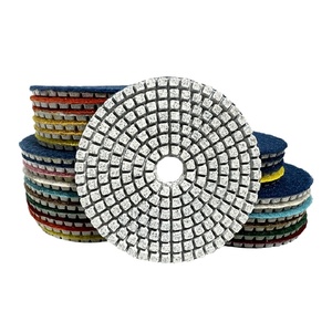 Disques de polissage diamantés humides de 4 pouces (100 mm) pour sols en béton, pierre, granit, marbre, disques de polissage professionnels - Product Image 1
