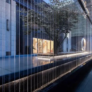 Personalizado em grande escala ao ar livre Digital Water Curtain Cachoeira Decoração Water Wall Fountain para Garden Lake Park - Product Image 1