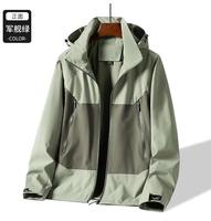 Veste imperméable à capuche coupe-vent en softshell pour homme/femme, résistante aux abrasions, respirante, pour la randonnée en montagne