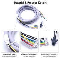 Câble personnalisé avec pas de 1,0 mm à 2,54 mm et connecteur à 2/3/4/5/6 broches, fil électrique et fiche femelle JST SH ZH PH XH pour l'électronique