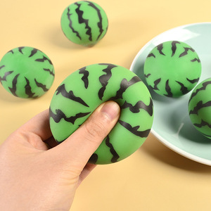 ลูกบอลบีบคลายเครียดรูปแตงโม CHENXI รุ่นลิมิเต็ดอิดิชั่นสำหรับฤดูร้อน ของเล่นบีบช้าคืนรูป วัสดุ TPR บีบเล่นคลายเครียด - Product Image 4