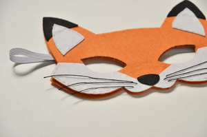 <span class=keywords><strong>Masque</strong></span> en feutre renard <span class=keywords><strong>chat</strong></span> et cerf fait à la main, <span class=keywords><strong>masque</strong></span> en feutre pour Halloween, carnaval, fêtes et célébration - Product Image 2
