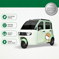 Mini tricycle électrique compact pour adultes, rickshaw électrique avec batterie au lithium pour les déplacements en ville et les trajets de courte distance