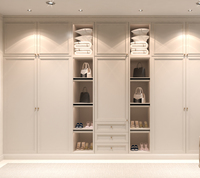 Balom Foshan Home Armoire de chambre moderne ouverte de luxe en bois massif, design DIY