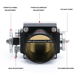 NOUVEAU COLLECTEUR D'ADMISSION À HAUTE PERFORMANCE EN ALUMINIUM FRAISÉ 90 MM PQY6990 - Product Image 4