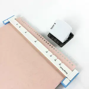 Fancy anel encadernação 6 furos perfurador para o caderno folha solta memo bloco de composição livro nota pad