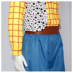 Costume d'animation Disney Woody de pointe pour adultes unisexe, tenue de cosplay pour fête, en polyester, avec chapeau, écharpe, gilet, haut, pantalon et robe - Product Image 5