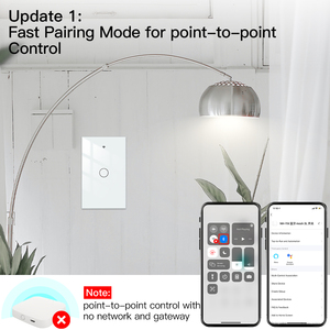Bluetooth tường cảm ứng thông minh chuyển đổi ánh sáng không dây cuộc sống thông minh/tuya 2/3 cách muilti-điều khiển Hiệp hội Bluetooth sigmesh - Product Image 2