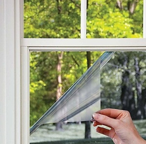 Commercial/ Home Use Clear Waterproof PVC Window Decoration Film with <b>Mirror</b> Effect Privacy Protection - Product Image 2