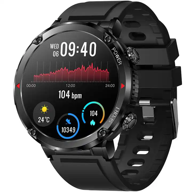 Factory Wholesales T30 Smart Watch Bt Call Sport Montre Relogio Reloj Inteligente Android 1.6 Inch Round Screen Smartwatch