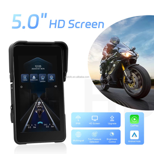Podofo Écran vertical portable 5 pouces pour moto avec CarPlay, dégagement rapide, CarPlay sans fil, Android Auto, étanche IP68 - Product Image 4
