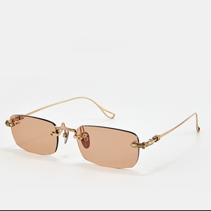 Gafas de Sol Cuadradas de Metal Clásicas Vintage para Hombre y Mujer, con Logotipo Personalizado, Elegantes, de Alta Calidad, a la Moda - Product Image 2