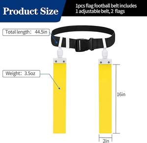 Material transpirable ligero Cinturón reforzado brillante Bucles Escuela recreativa Clases de educación física Cinturón de fútbol Bandera - Product Image 2