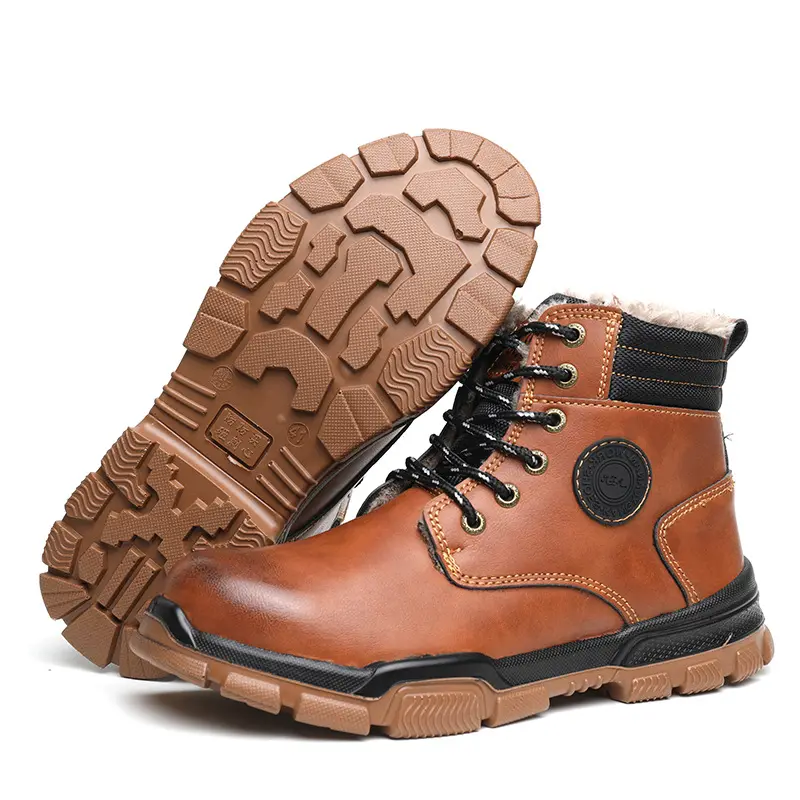 men shoe safety boots work casual leather safety shoes