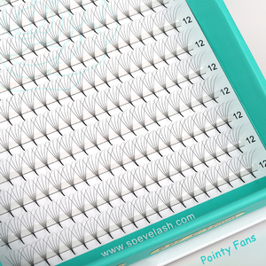 SP EYELASH 0.05 0.07 mm CC D Curl Base étroite et pointue <span class=keywords><strong>Cils</strong></span> en éventail de <span class=keywords><strong>volume</strong></span> préfabriqués 3D 5D 12D <span class=keywords><strong>Cils</strong></span> en éventail volumineux effet <span class=keywords><strong>russe</strong></span> - Product Image 2