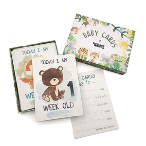 Carte My premier anniversaire baby step, coffret cadeau, pour fête prénatale - Product Image 2
