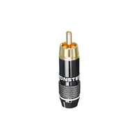 Cuivre pur plaqué or 24K en alliage de zinc Type RCA Fiches de haut-parleur d'alimentation audio Connecteur banane 1P Connecteurs de haute qualité