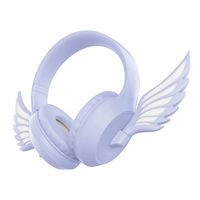 Angel Wings Headset suara HiFi, earbud Delay rendah, headphone musik olahraga gaming over-ear
