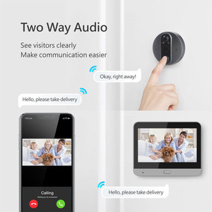 Videoportero con Mirilla Inteligente TuyaSmart WIFI 2026 Actualizado, Audio Bidireccional, Batería, Ángulo de Visión de 166°, Cámara de 3.0MP, Pantalla de 4.3 Pulgadas - Product Image 4
