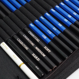 Kit Completo de 37 Piezas de Lápices de Dibujo con Estuche y Accesorios para Estudiantes Artistas, Suministros de Dibujo al por Mayor - Product Image 3