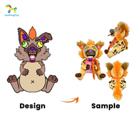 Gaopeng Fabricant de jouets Peluche Personnalisée Peluche Animal Peluche Personnalisée Mascotte Mignon Bébé Peluche Hyène Jouet Poupée pour PTSD