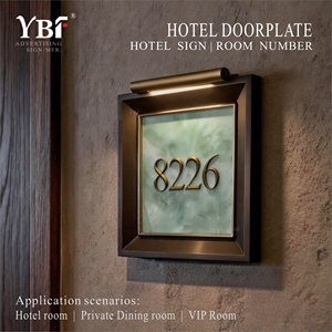 Targhetta per Porta d'Hotel Personalizzata di Alta Gamma, Insegna con Numeri per Camere d'Hotel in Alluminio 3D, Targa Moderna con Numero per Hotel - Product Image 3