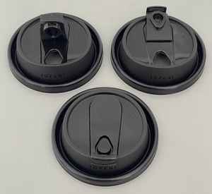<span class=keywords><strong>Tapa</strong></span> Desechable Antiderrames de 90 mm para Vasos de Café, <span class=keywords><strong>Tapa</strong></span> Abatible de Plástico PP de Grado Alimenticio con Impresión de Logotipo Personalizado - Product Image 5
