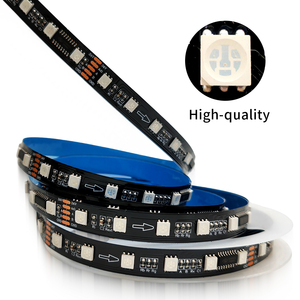 Thông minh <span class=keywords><strong>LED</strong></span> Backlight rgbic ánh sáng Strings với khả năng thích ứng màu sắc SMD5050 trắng đen PCB Đồng đèn cơ thể - Product Image 3