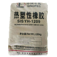 Granulés/Poudre de caoutchouc thermoplastique SIS/SBS blancs de qualité supérieure pour le moulage de profilés, marque SINOPEC, origine CN/HUN