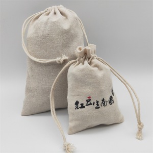 Bolsa de algodón con cordón para guardar joyas, serigrafía, embalaje general, tamaño pequeño, estilo retro - Product Image 3