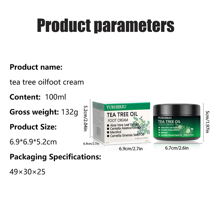 Tea tree oil foot cream