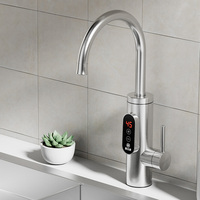 En gros 220V 3300W Offre Spéciale Robinet D'eau Chaude Instantanée Robinet De Chauffage De L'eau Électrique Avec Bec Flexible Chauffe-Eau