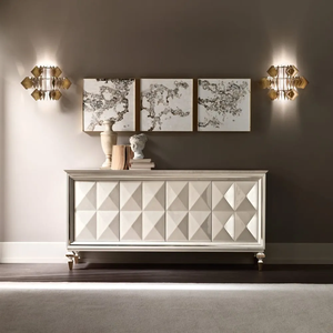 High End Good Quality Solid Wood Living Room Cabinets Storage Rectangle Cabinet <b>Sideboard</b> for Villa Furniture Solid Wood Living - Product Image 2