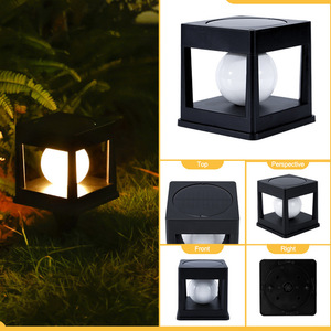 Năng lượng mặt trời IP65 đánh giá LED boong hàng rào cap bài Đèn ngoài trời Vườn Patio hiên ánh sáng với ánh sáng ấm áp mát mẻ - Product Image 4