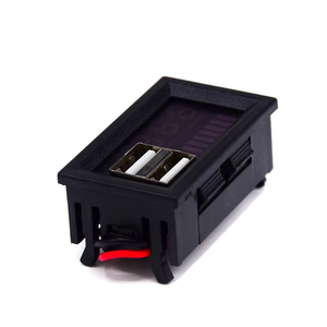 Dual USB medidor bateria display DC <span class=keywords><strong>digital</strong></span> display bateria de lítio carro voltímetro on-board dual display Rectivo síncrono - Product Image 3