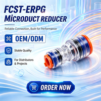 Conector Reductor de Empuje FCST-ERPG 7/4-10/6 para Tubería de Telecomunicaciones de HDPE, para Redes de Fibra Óptica