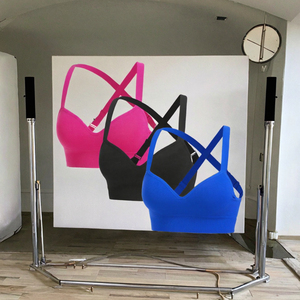 Gym Cross Back Yoga Sports <b>Bra</b> Lightweight Breathable Seamless Four-Way <b>Stretch</b> High for Workout Fitness Push up for Women - Product Image 2