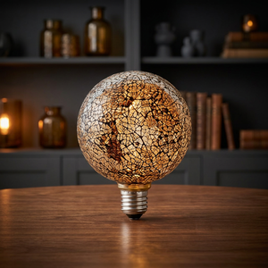 Lampada Globo LED Decorativa Argento E27 3.5W 3000K Diametro 130mm Angolo di Illuminazione 360° F-Bright (2601966-PL) - Product Image 3