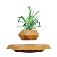 Pot de fleurs magnétique à rotation automatique à 360°, pot de plante lévitant, pot de fleurs intelligent pour plantes, décoration de la maison