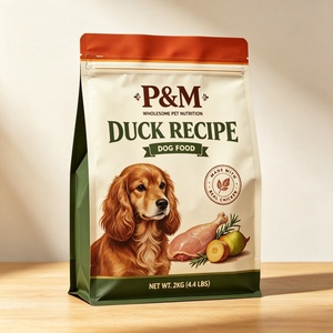 <b>Shelf</b> Display Flat Bottom Pet Food Pouch Custom Food Grade Eco-friendly High Barrier Moisture Proof Durable <b>Plastic</b> Bag 2kg 5kg - Product Image 3