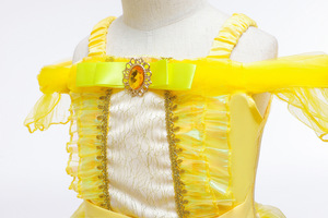 Vestito da Rapunzel per Bambine all'Ingrosso, Costume da Principessa Estivo per Feste in Maschera, Include Belle, Aurora, Sofia - Product Image 3