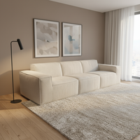 Platzsparende modulare komprimierte Sofa garnitur Würfel Design Schnitts chaum gefüllt Cord Stoff Großhandels preis Lieferung