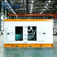 Générateur silencieux triphasé haute efficacité OEM refroidi par eau 300kVA 400kVA 500kVA certifié CE, démarrage automatique ATS, télécommande, gaz/diesel